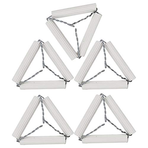 GLOGLOW Keramikrohre Tondreieck mit Eisendraht für Stabile Chrisolo -Erwärmung 65 Mm 5pcs Ideal für die Chemie von GLOGLOW