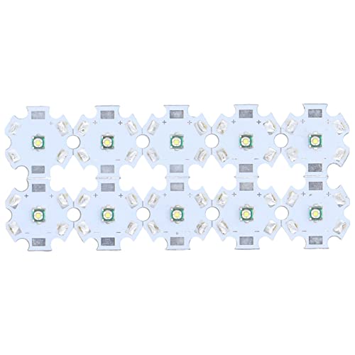GLOGLOW Leuchtmittel mit LED-Chip, stoßfest, 3 W, Chip-Perlen für Verkehrslandschaft, einfach zu installieren mit 10 Stück, Helligkeit 110-120 lm von GLOGLOW