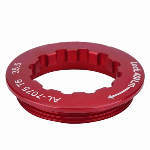 GLOGLOW Meijun Benötigt Fit Aluminium Aleay Biccle Flywle, Kompakte Feste Kassettenstreber, Rot/Gold/Blau/Schwarz (Rot) von GLOGLOW