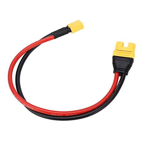 GLOGLOW NAN AS150U Femal -to MÄNNLICHE Adapter, Anti -Reverse Stecker 20% Erhöhte Stromlimit 8AWG 35 cm Silikondraht, für Pflanzgefäße für Immer für Forever Ladegerät, Connect Cables Model Aircraft von GLOGLOW