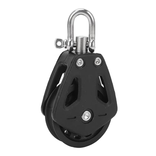 GLOGLOW Nan Marine Pulley, Edelstahl -Nylonscheibe für Boot, Segelboot, Laden, Kran, Effizientes und Stabiles Riemenscheibenhebewerkzeug mit Sicherer Verbindung, Einfache Installation, von GLOGLOW