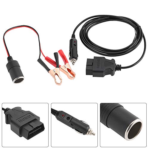 GLOGLOW Notfallkabel OBD II Speichersparer 12 -V -Auto Netzteil mit 8AMP Überstromschutz für Fahrzeug ECU Konservierungscodes von GLOGLOW