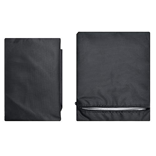 GLOGLOW Outdoor Chaise Deckel Wasserdichte Anti-Romination-Stuhl Abgedeckt, Vollständiger Schutz für Alle Stationen, Leicht zu Lagern, aus Oxford-Stoffmaterial Hergestellt (210d schwarz draußen und von GLOGLOW