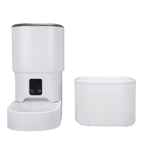GLOGLOW Pet Waterer Feeder Smart Pet Feeder mit App -Steuerung, Automatischer Katzenhund - für Haustiere mit 2500 mAh Batterie USB oder 4xaa Power Cat Daily Notwendigkeiten von GLOGLOW