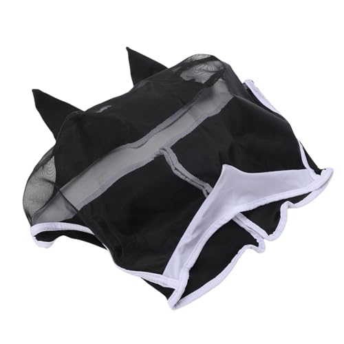 GLOGLOW Pferdegesichtsabdeckung mit Ohren Pferdebliegemaske, Atmungsaktives Netzdesign Bequeme Sichere Pferdesgesichtsabdeckung für Sommer -Weidetraining -Wettbewerbe und Reitaktivitäten EIN Zaum von GLOGLOW