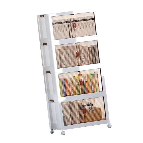 GLOGLOW Plastik -Babygarderobe Klappstaderschrank, Platzsparende Dauerhafte Plastikdesign Multifunktional Babygarderobe für Wohnzimmer Schlafzimmer Kindergarten Snacks Lieferungen Aufbewahrung (4 von GLOGLOW