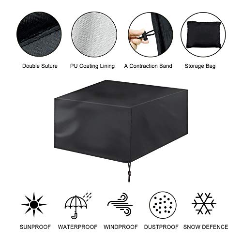 GLOGLOW Premium Oxford Staubabdeckung, Wasserdicht und Staubdest (120 * 120 * 74) von GLOGLOW