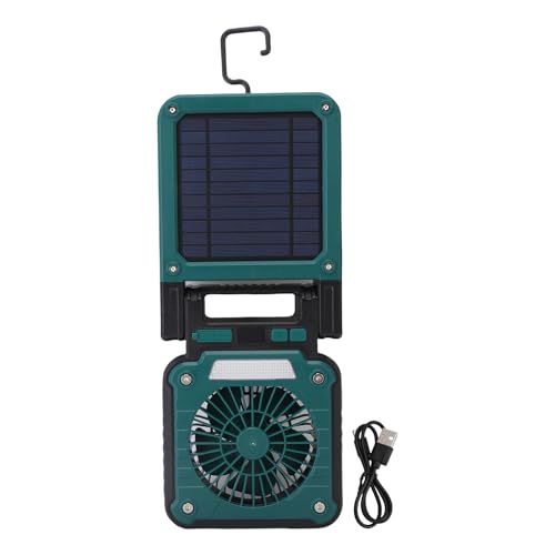 GLOGLOW Solar Camping -Lüfter Tragbarer Solarantriebslüfter mit 4000 -mAh -Akku & 10W Solarpanel 3 Geschwindigkeiten 18H Runtime 5 LED -Modi Niedriges Geräusch für Zeltwanderungsnotfall GLOGLOW Solar Camping -Lüfter Tragbarer Solarantriebslüfter mit 4000 -mAh -Akku & 10W Solarpanel 3 Geschwindigkeiten 18H Runtime 5 LED -Modi Niedriges Geräusch für Zeltwanderungsnotfall von GLOGLOW