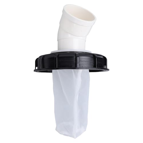GLOGLOW Tonne Taste Abdeckung IBC Deckel Regen Fass Bildschirmfilter DN150-165 Mm Wiederverwendbarer Filterbeutel für Behälter Regenwasserlauf mit Hochwertigem Kunststoffmaterial Breites (45 Grad) von GLOGLOW
