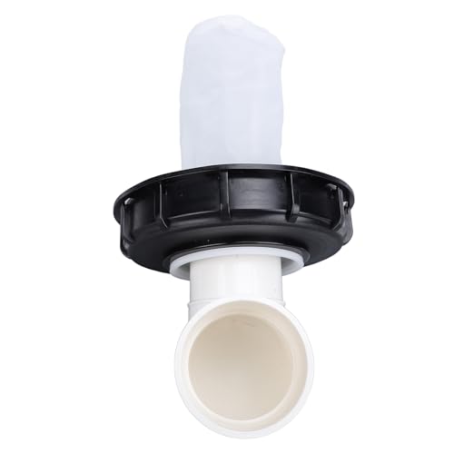 GLOGLOW Tonne Taste Abdeckung IBC Deckel Regen Fass Bildschirmfilter DN150-165 Mm Wiederverwendbarer Filterbeutel für Behälter Regenwasserlauf mit Hochwertigem Kunststoffmaterial Breites (90 Grad) von GLOGLOW