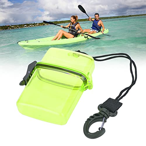 GLOGLOW Versiegelung Schachtel mit Leichter Kompaktem Kunststoffkajak für Kanukajak Zum Surfen, Unterwasser Wasserdicht mit Kletterschnalle (Transparentes Gelb) von GLOGLOW