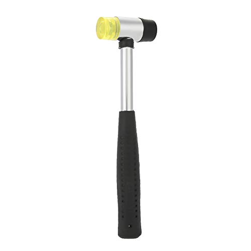 GLOGLOW Weicher Gummihammer 25 Mm Hoher Kohlenstoffstahl Ergonomische Percussion -Widerstand Edelstahl + Schwarzes Kunststoff 1 Perfektes Stück für die Reparatur zu Hause von GLOGLOW