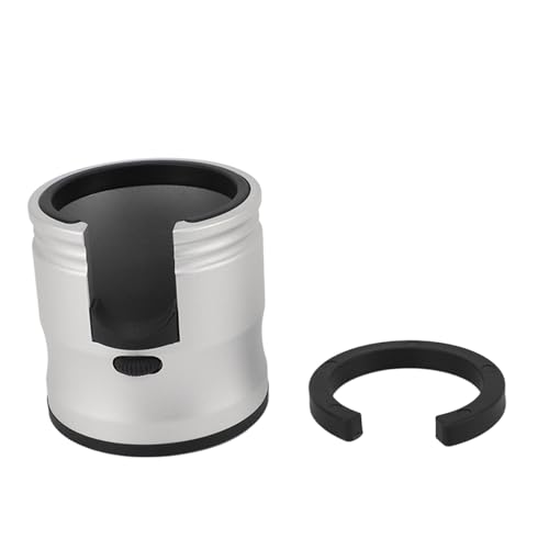 Höhenverstellbarer Kaffee-Siebträgerhalter, Stabiles Tampern mit Praktischer und Schneller Bedienung, Kaffeestampfer für die Kaffeezubereitung (SILVER) von GLOGLOW
