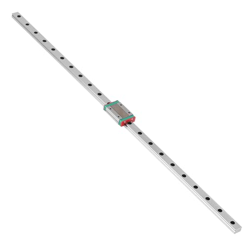 Miniatur-Gleitschiene Linear - Professionelle und technische Schiene und Block - Kleine Größe für einfache Handhabung - Reißverschluss Leichtgängig und leicht - Ideal für Projekte (550mm) von GLOGLOW