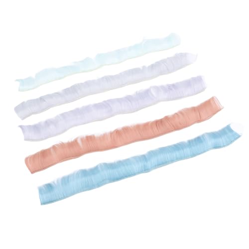 Puppe Pony Haarverlängerung Schuss Weiche Seide Perücke Puppenhaar Reihe für Handwerk 5 Stücke Set 5 cm Länge Verschiedene Farben Geeignet für Puppe Perücken Hohe Temperatur Seide Puppe Pony Haarverlängerung Schuss Weiche Seide Perücke Puppenhaar Reihe für Handwerk 5 Stücke Set 5 cm Länge Verschiedene Farben Geeignet für Puppe Perücken Hohe Temperatur Seide von GLOGLOW
