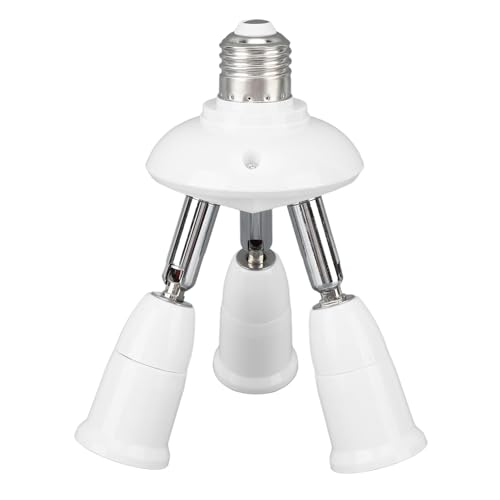 Verteiler Glühbirnen Basis, 85-265V Adapter Abzweig Basis ABS Lampe einstellbar 360 Grad für Kunstgalerie von GLOGLOW