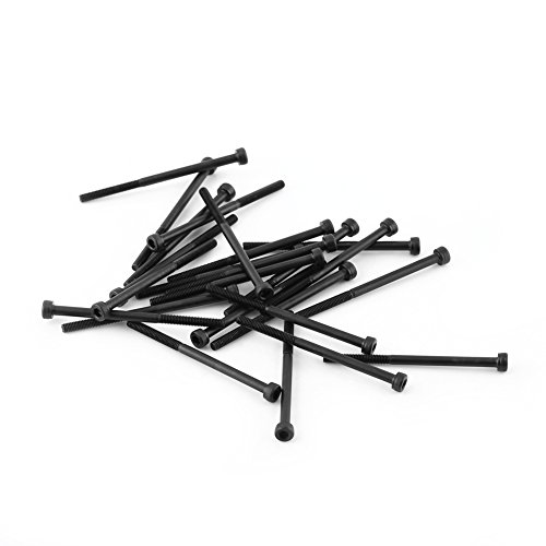 Zylinderschrauben mit Innensechskant, M3, schwarz, geeignet für Erfindungen, 50 Stück (GLOGLOWz7nog4p89a-17) von GLOGLOW
