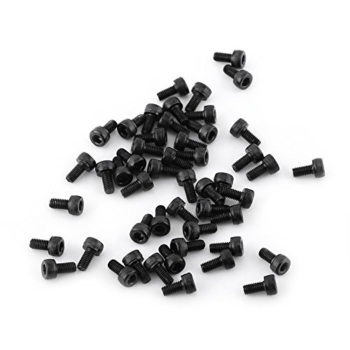 Zylinderschrauben mit Innensechskant, M3, schwarz, geeignet für Erfindungen, 50 Stück (GLOGLOWz7nog4p89a-20) von GLOGLOW