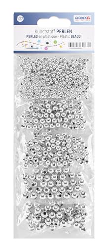 GLOREX 6 1630 238 Perlenset, silber, 4/6/8mm GLOREX 6 1630 238 Perlenset, silber, 4/6/8mm von GLOREX