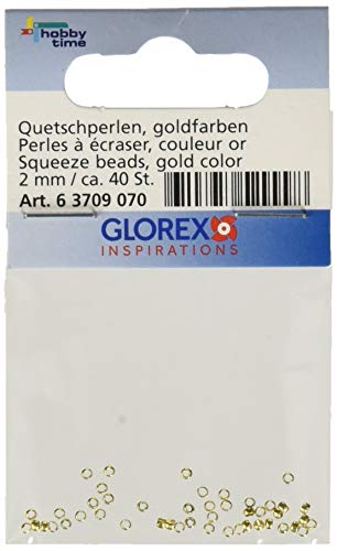 GLOREX 6 3709 070 Quetschperlen, Mehreres, Gold, 9 x 5.6 x 0.2 cm GLOREX 6 3709 070 Quetschperlen, Mehreres, Gold, 9 x 5.6 x 0.2 cm von GLOREX
