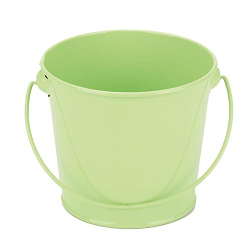 GLOREX Eimer mit Handgriff, Metall, Grün, 12 x 9.5 x 10.5 cm von GLOREX