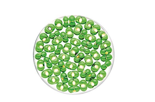 GLOREX Farfalle 6,5mm Silbereinzug dunkelgrün 17g, 4 x 4 x 1.5 cm von GLOREX