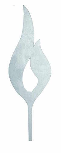 GLOREX Flamme aus Metall 270mm, Silber, 27 x 11.5 x 0.1 cm GLOREX Flamme aus Metall 270mm, Silber, 27 x 11.5 x 0.1 cm von GLOREX