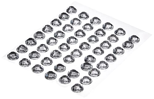 GLOREX P und Ddiamanten Rund 10 mm Crystal Selbstklebend, Plastik, Silber, 14.5 x 8.6 x 0.2 cm von GLOREX