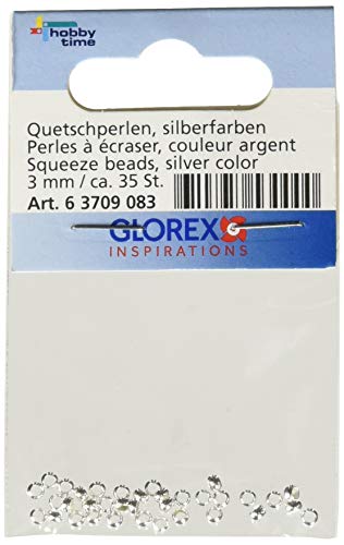GLOREX Quetschperlen, Mehreres, Silber, 9 x 4.59 x 0.2 cm GLOREX Quetschperlen, Mehreres, Silber, 9 x 4.59 x 0.2 cm von GLOREX