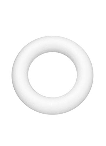 GLOREX Styroporring, Styropor, Weiß, 15 x 3,5 x 15 cm von GLOREX
