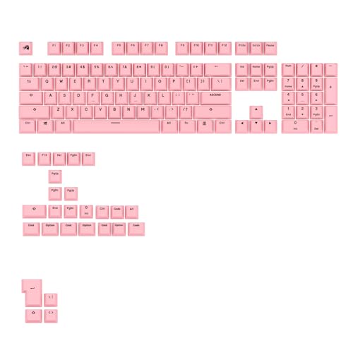 Glorious Gaming – GPBT Basics (Potion Pink PBT-Tastenkappen), 8 Farben, farbechter Sublimationsdruck, für mechanische Keyboards der Größen 100%, 75%, 65%, 60% sowie – Amerikanische QWERTY-Belegung von Glorious