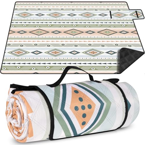 GLOSKIN Picknickdecke, 200 × 200 cm Sandfeste Strandmatte, Tragbare Waschbare Picnic Blanket, Campingdecke im Freien, Geeignet für Outdoor, Barbecue, Picknick, Strand, Park, Travel Campingdecke GLOSKIN Picknickdecke, 200 × 200 cm Sandfeste Strandmatte, Tragbare Waschbare Picnic Blanket, Campingdecke im Freien, Geeignet für Outdoor, Barbecue, Picknick, Strand, Park, Travel Campingdecke von GLOSKIN