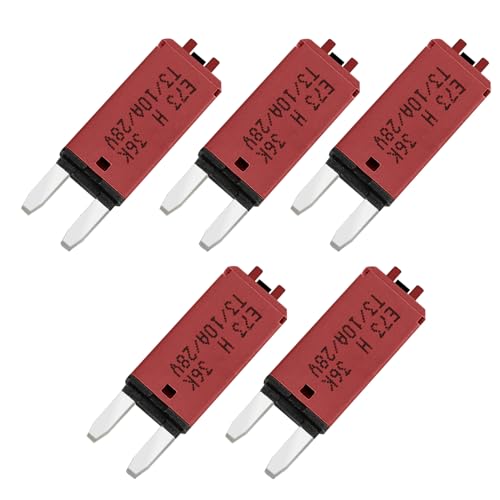 GLOSO flachsicherungen Autosicherungen Sicherungen für KFZ Auto Wohnmobil Boot Motorrad Manuelles Zurücksetzen 5 Stück 10A E73 GLOSO flachsicherungen Autosicherungen Sicherungen für KFZ Auto Wohnmobil Boot Motorrad Manuelles Zurücksetzen 5 Stück 10A E73 von GLOSO