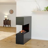 Schiller Elektrokamin Grauton Opti-Myst Cassette 500 mit Holzdekoration - Glow Fire von GLOW FIRE