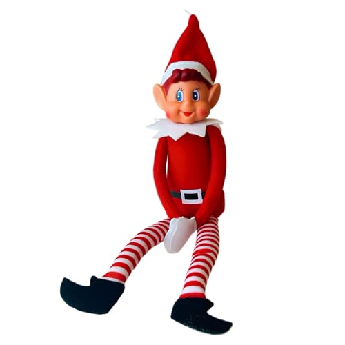 Elves Behavin Badly 12 Inch Long Leg Soft Body Vinyl Face Elf with Hat von GLOW Wholesale