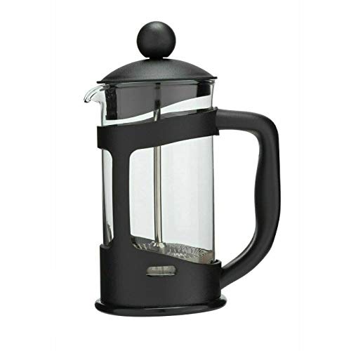 Glow Classic Kaffeebereiter, schwarz, 350 ml, ideal für 1 Tasse gefilterten Kaffee, leicht zu reinigen und zu verwenden, hergestellt aus langlebigem, stoßfestem Glas, gemahlene Bohnen, Espresso von GLOW Wholesale