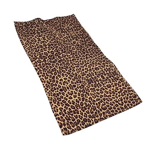 Tapeten-Handtuch mit Leopardenmuster, super weich und saugfähig, für Bad und Küche, Duschtuch – 69,8 x 39,9 cm von GLRTORE
