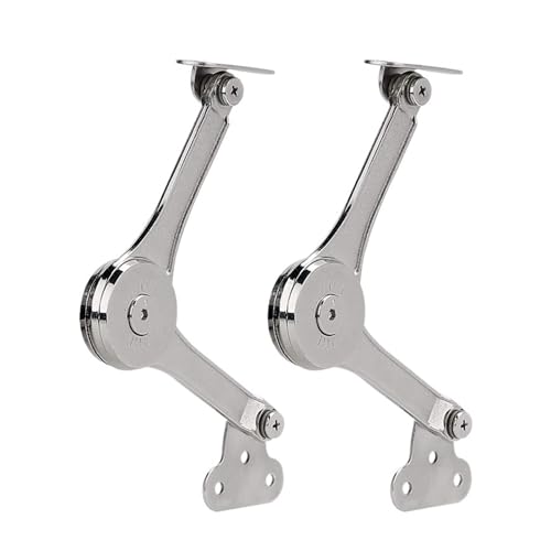 2er-Pack robuste Deckel-Stützscharniere, sanft schließende, faltbare Deckel-Stützscharniere, halten das Deckelscharnier offen, for Schränke, Küchen, Garderoben-Hardware 2er-Pack robuste Deckel-Stützscharniere, sanft schließende, faltbare Deckel-Stützscharniere, halten das Deckelscharnier offen, for Schränke, Küchen, Garderoben-Hardware von GLRXROBKS