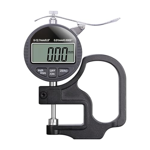 Elektronisches Dickenmessgerät, 12,7 mm, 0,01/0,001 mm, digitaler Messschieber, Präzisions-Mikrometer, Dickenmessgerät, hochpräzises Messwerkzeug(0.01mm) von GLRXROBKS