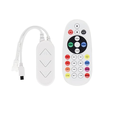 GLRXROBKS Dimmer-Pixel-Controller passend for WS2811 WS2812B adressierbarer LED-Lichtstreifen, verträumte Farbbeleuchtung, intelligenter Dimmer(Modell-II) von GLRXROBKS