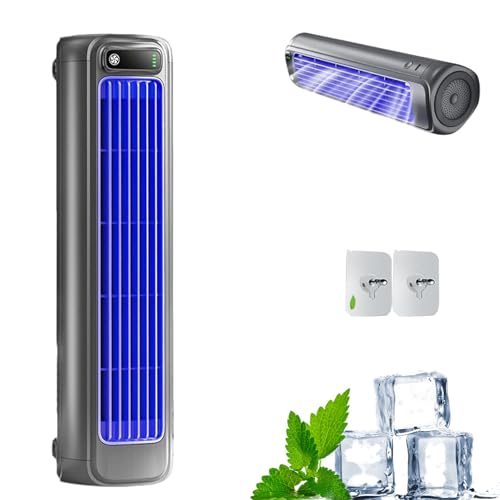 Brizac AC Klima, Qinux Brizaac, Brizac Cooling Ace, Portable Air Conditioner, Tragbare Klimaanlage Kühlventilator Leise, Mit 3 Geschwindigkeiten Und Led-Touchscreen (Gray) von GLSAYZU