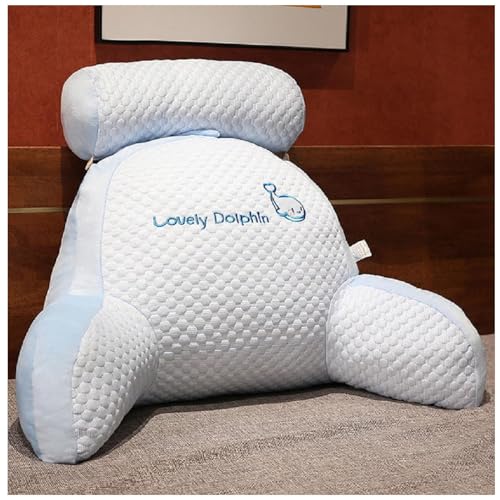 GLSAYZU Chillwave Rückenkissen, Mivoza Rückenkissen, Cartoon Pillow Rücken, Rückenstützkissen, Sitzkissen Bett, Bietet Rückenunterstützung (Blau, XL(70 x 50 x 25 cm)) von GLSAYZU