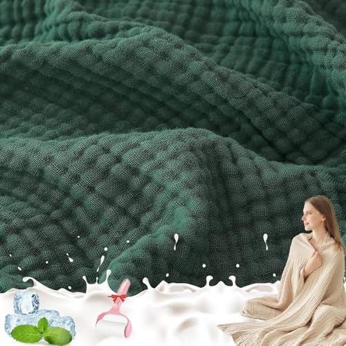 GLSAYZU Montivo Musselin Decke, Sommer Sanfte Musselin Decke, 100% MusselinBaumwolle, Leicht Atmungsaktiv Sanfte Kühldecken Zum Schlafen Erwachsene (I, 200 * 230cm) von GLSAYZU