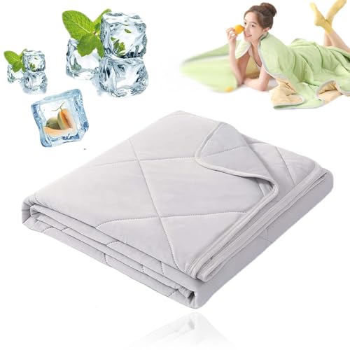 GLSAYZU Schlafhimmel Cooling Sleep Kühldecke, Schlafhimmel Cooling Sleep 3-Lagen Kühldecke, Kühldecke Sommer, Dünne Cooling Sleep Decke, Anti-Schweiß Atmungsaktive Komfortdecken (Grau, 150x200CM) GLSAYZU Schlafhimmel Cooling Sleep Kühldecke, Schlafhimmel Cooling Sleep 3-Lagen Kühldecke, Kühldecke Sommer, Dünne Cooling Sleep Decke, Anti-Schweiß Atmungsaktive Komfortdecken (Grau, 150x200CM) von GLSAYZU