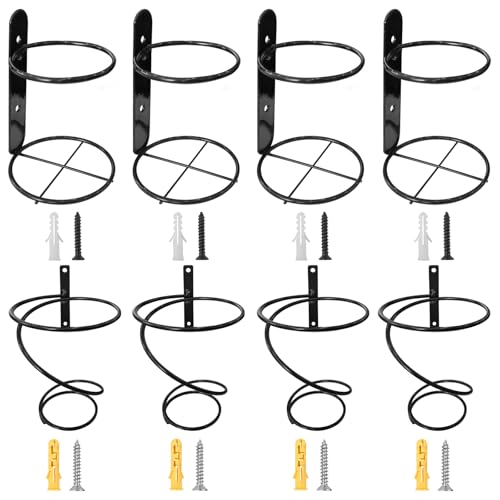 Spiral-Weinregal zur Wandmontage, elegantes Doppeldisplay (nach oben oder unten), einfache Installation, platzsparendes Design, hält 4 Flaschen vertikal, perfekt für Küche, Bar, Restaurant und von GLSJA