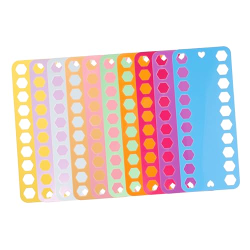 GLSTOY 10 Stück Gewindebrett Stickzubehör Fadenwickelplatte Stickgarnspulen Kreuzstich Garn Aufbewahrungsbrett Stickorganizer Spulenwickler Zum Nähen von GLSTOY