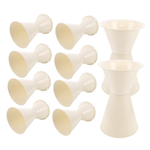 GLSTOY 10 Stück Mini Blumenstrauß Halter Stabiles Bouquet Verpackungsgerät mit Boden für Hochzeiten Partys und Dekoration für Zuhause und Büro von GLSTOY