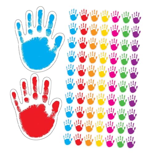 GLSTOY 100 Stück Handförmige Papierausschnitte mit Schreibfläche Bunte DIY Bastelkarten für Klassenzimmer Schwarzes Brett Dekoration Kreative Handabdruck Aufkleber für Lehrer und Schüler GLSTOY 100 Stück Handförmige Papierausschnitte mit Schreibfläche Bunte DIY Bastelkarten für Klassenzimmer Schwarzes Brett Dekoration Kreative Handabdruck Aufkleber für Lehrer und Schüler von GLSTOY