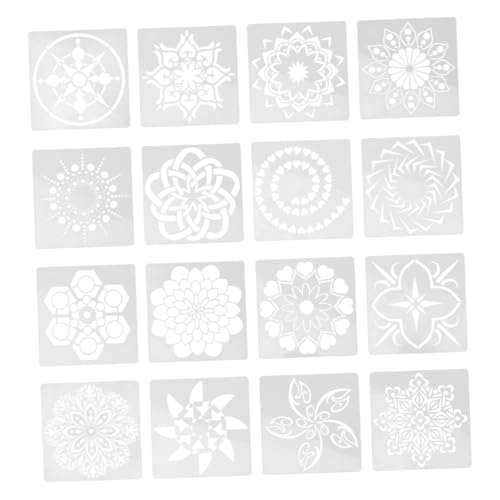 GLSTOY 16 Stück Teiliges Mandala Schablonen aus Strapazierfähigem Pet Material Hohl Gestaltet Wiederverwendbar mit Glatten Kanten für DIY Malerei Kreative Wanddekoration und Anfänger GLSTOY 16 Stück Teiliges Mandala Schablonen aus Strapazierfähigem Pet Material Hohl Gestaltet Wiederverwendbar mit Glatten Kanten für DIY Malerei Kreative Wanddekoration und Anfänger von GLSTOY