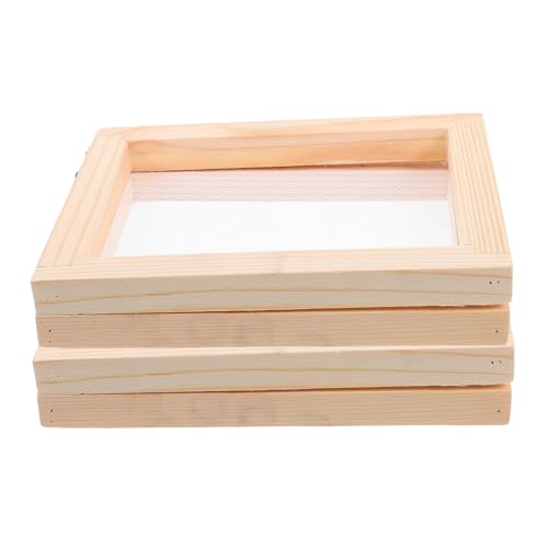 GLSTOY 2 Stück Teiliges Holz Papierherstellungsset mit Stabilem Schöpfrahmen Langlebiger DIY Bastelrahmen für Handgemachtes Papier Vielseitig Einsetzbar für Kunsthandwerk und Dekoration GLSTOY 2 Stück Teiliges Holz Papierherstellungsset mit Stabilem Schöpfrahmen Langlebiger DIY Bastelrahmen für Handgemachtes Papier Vielseitig Einsetzbar für Kunsthandwerk und Dekoration von GLSTOY